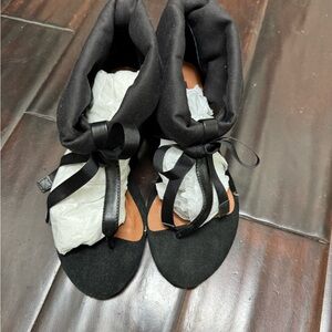 Chinese Laundry Black Lace Up Boots